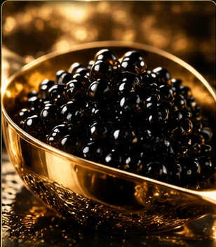 Stylized illustration of caviar ingredient
