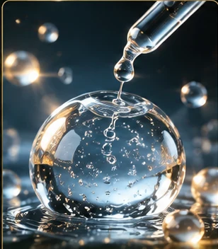 Stylized illustration of hyaluronic ingredient